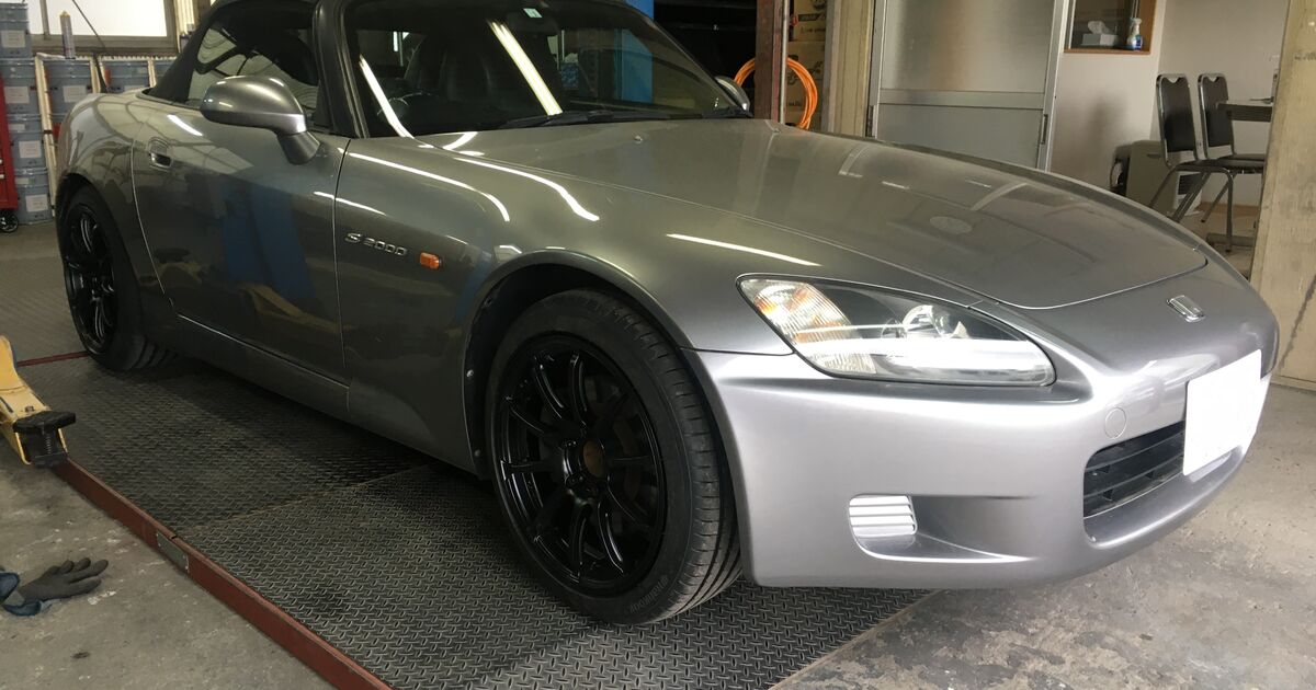 ホンダ S2000 車高調 フロントアッパーアームブラケットブレース取付 
