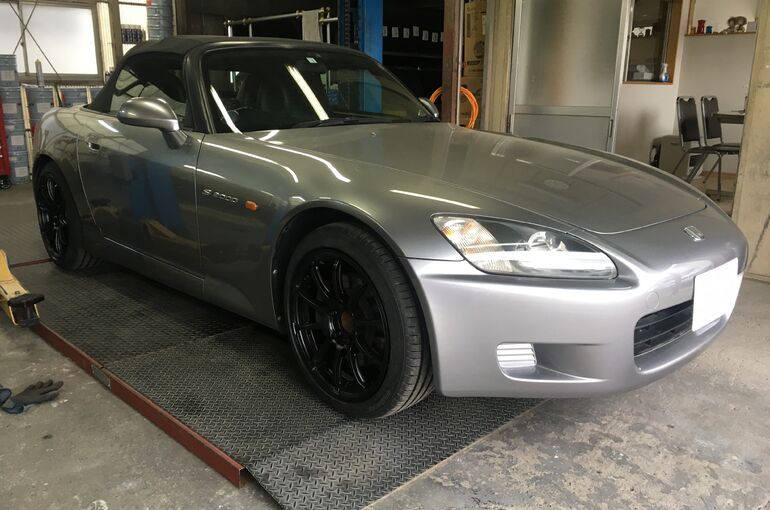 ホンダ S2000 車高調 フロントアッパーアームブラケットブレース取付